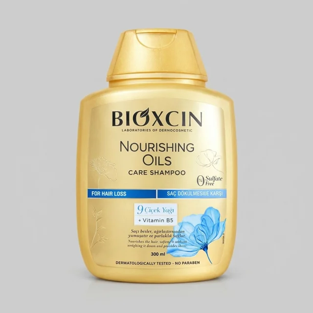 شامپو تقویتکننده و ترمیمکننده مو بیوکسین مدل Nourishing Oils Care حجم 300 میلیلیتر، مناسب انواع م