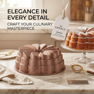 قالب کیک پزی ۲۵.۵ سانتیمتر گرانیتی گاریسا کد 257417 - کاراجا | Karaca Garisa Granite Cake Pan