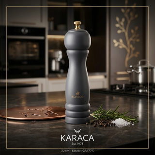 ادویهساب ۲۲ سانتیمتری کاراجا مدل Tor - کد ۹۸۶۷۷۳ | Karaca Tor 22cm Pepper & Spice Mill Grey