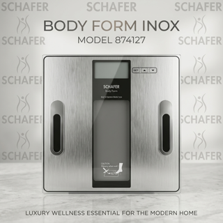 ترازوی دیجیتالی هوشمند شفر مدل Body Form Inox کد 874127 | Schafer Smart Digital Scale